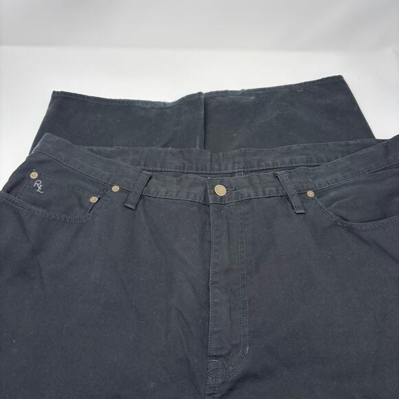 Polo Ralph Lauren 44B x32 Black 5 Pocket Design Jeans - Picture 2 of 7